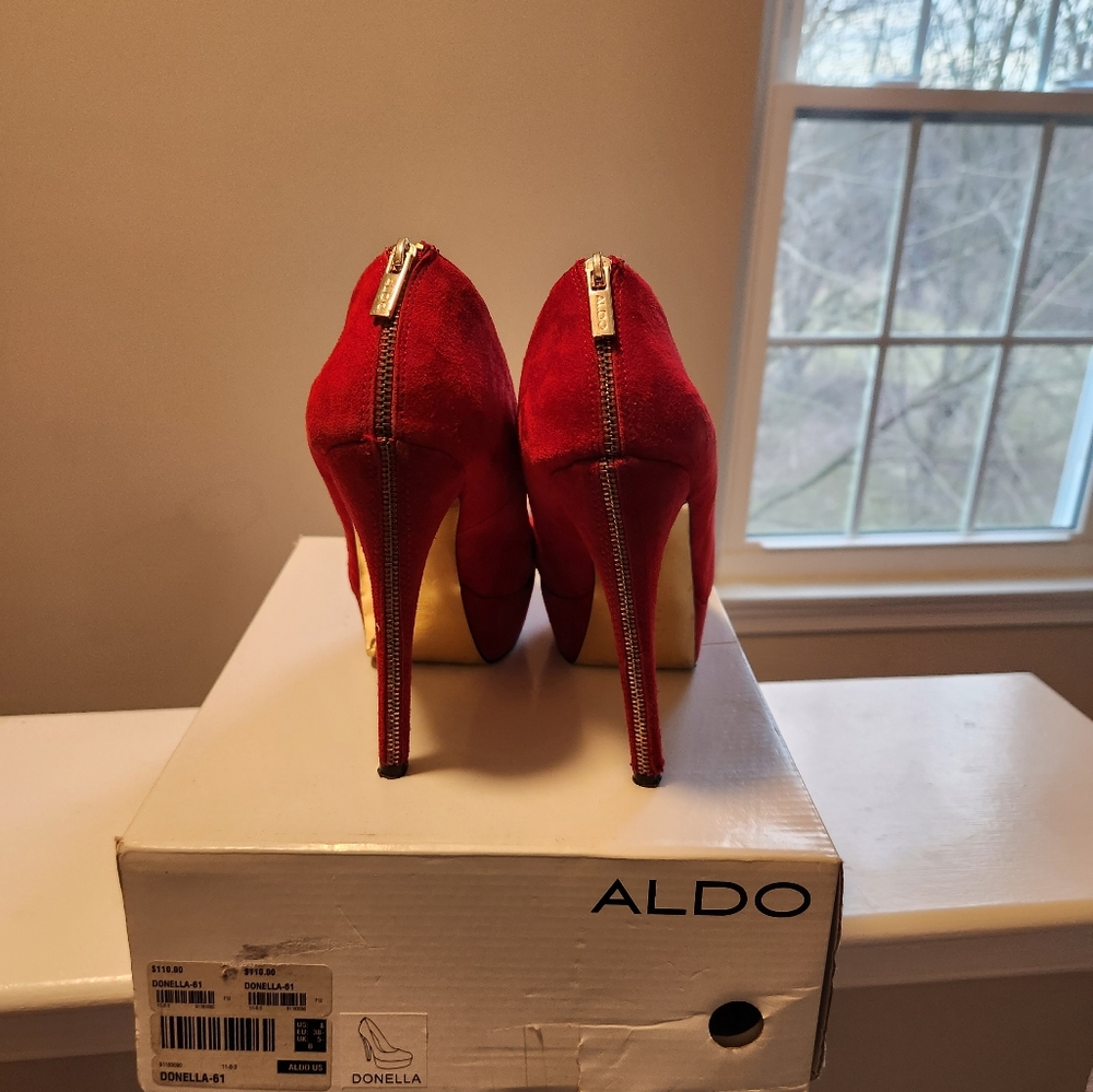 Red Aldo Heels - Picture 3 of 5